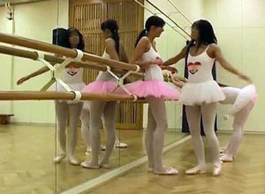 Girl-on-girl urinating - 6  ballet gal