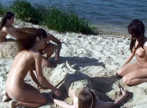 Young lady 18+ Naked Sand Castles